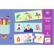 Puzzel Trio Mijn dagelijks leven 8 x 3 stuks - DJECO DJ08253